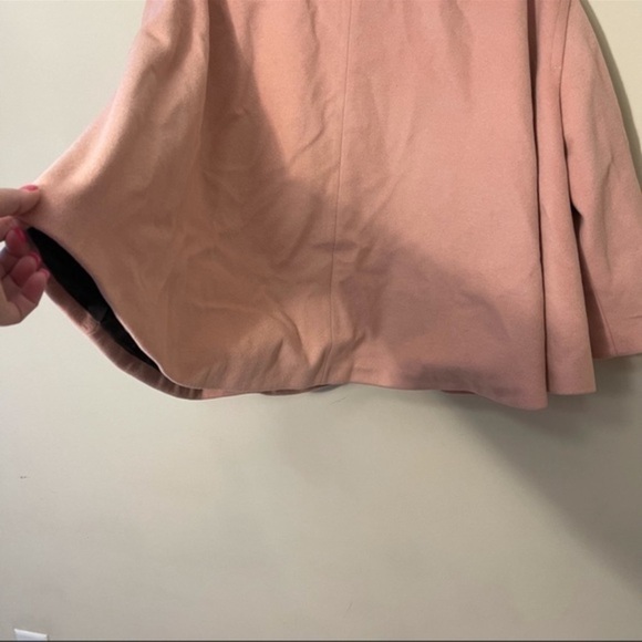 Zara Woman pink swing coat one button wool blend size small - Picture 6 of 13